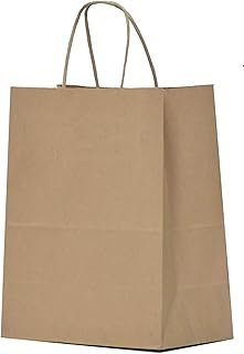 Qutuus 10x5x13 Kraft Paper Bags 100 Pcs Kraft Shopping Bags, Paper Gift ...