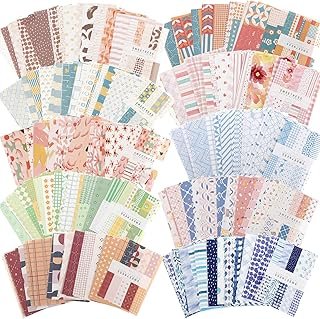 500 Sheets Vintage DIY Scrapbook Paper Supplies Aesthetic Paper Supplies...