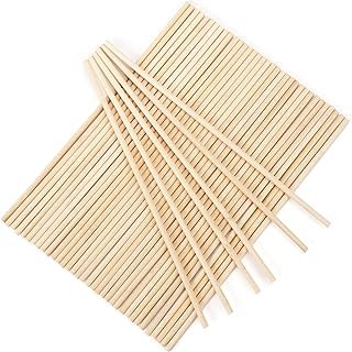 50Pcs Wooden Dowel Rods 1/4 x 12 Inch Wood Sticks for Crafts, Precut Woo...