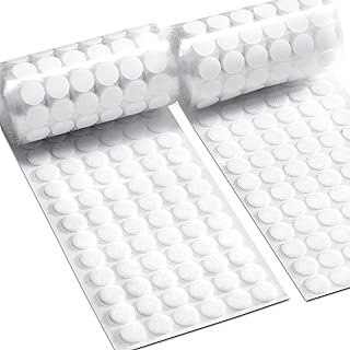 1000 Pcs (500 Pairs) 0.59inch Diameter Hook and Loop Fastener Self Adhes...