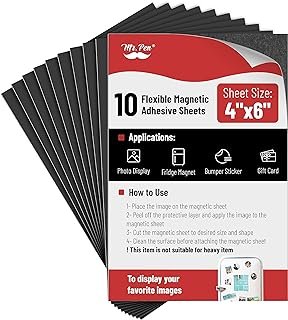 Mr. Pen- Adhesive Magnetic Sheets, 4