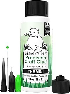 Bearly Art Precision Craft Glue - The Mini - 2fl oz with Tip Kit - Acid ...