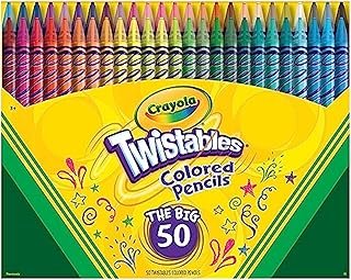 Crayola Twistables Colored Pencil Set (50ct), Stocking Stuffer for Kids ...