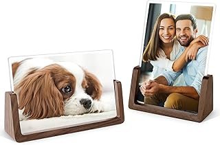 Mixoo 4x6 Wood Photo Picture Frame 2 Pack - Rustic Wooden Picture Frame ...