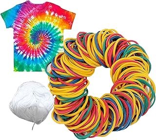 Rubber bands for tie dye projects craft project Design Assorted 200g