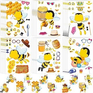 36 Sets Bee Craft Stickers for Kids Stickers Bulletin Board Classroom Be...