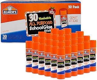 Elmer's All Purpose School Glue Sticks Washable 22 Grams 30 Count, #1 Te...