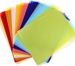 Colored Vellum Paper 8.5 x 11, Cridoz 9 Colors Transparent Clear Vellum ...