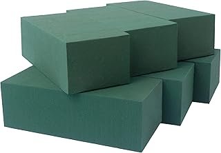 Pack of 6, Dry and Wet Floral Foam Blocks for Fresh and Artificial Flowe...