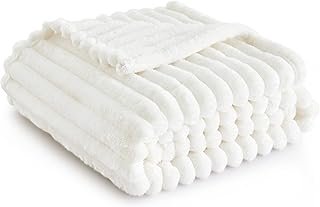 Bedsure GentleSoft White Throw Blanket for Couch - Cozy Blanket for Wome...