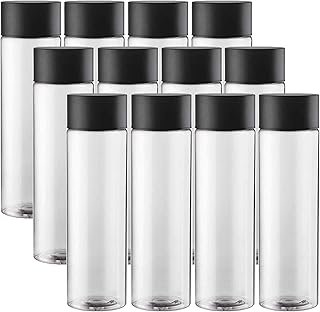 12-pack Bulk Empty Plastic Juice Bottles Reusable Water Bottles to work ...