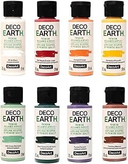 DecoArt DecoEARTH Acrylic Paint Set “Farm to Table” Reclaimed Premium Pa...