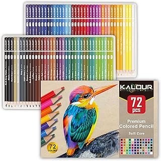 KALOUR 72 Count Colored Pencils for Adult Coloring Books, Soft Core,Idea...