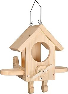 Premium Wooden Bird Feeder Kit, Build it Yourself Bird Feeders for Outdo...