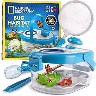 National Geographic Bug Catcher Kit for Kids - Kids Bug Habitat with Mag...