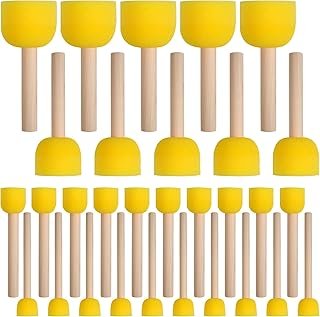 30 Pcs Round Sponges Brush Set, Round Sponge Brushes for Painting, Paint...