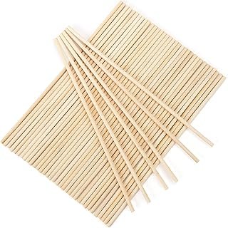 50Pcs Wooden Dowel Rods 1/4 x 12 Inch Wood Sticks for Crafts, Precut Woo...