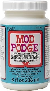 Mod Podge Dishwasher Safe Waterbased Sealer, Glue and Finish (8-Ounce), ...