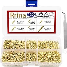 1200Pcs Small Tiny Nails Carbon Steel Brass Plated for Wooden DIY Micro ...
