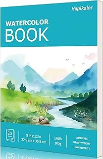 Hapikalor Watercolor Paper Pad, 9