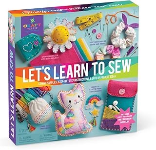 Craft-tastic Let’s Learn to Sew – Mini Sewing Kit, Arts and Crafts, Art ...