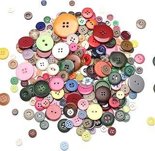 About 330 Resin Buttons of Various Specifications, Handmade, Sewing DIY ...