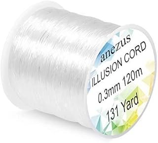 Anezus Fishing Wire for Hanging, Clear Fishing Line Invisible String Str...