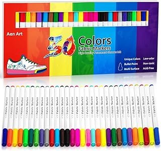 Fabric Markers, Fabric Marker Permanent for T Shirts Clothes Pillow Canv...