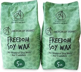 American Soy Organics Freedom Soy Wax Beads for Candle Making - Natural ...