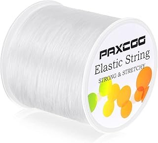 Paxcoo 1mm Elastic Bracelet String Cord Stretch Bead Cord for Jewelry Ma...