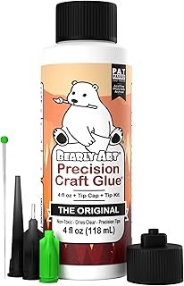 Bearly Art Precision Craft Glue - The Original - 4fl oz - Tip Kit Includ...