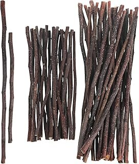 VILLCASE Craft Sticks, 50Pcs Wood Twigs for Crafts 7.8