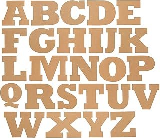 Juvale Cardboard Alphabet Letter Cutouts - 4.5 x 3 in 104-Pack Kraft - D...