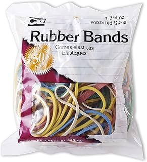 Charles Leonard Rubber Bands, 1 3/8 Ounce Bags, Assorted Sizes/Colors (5...
