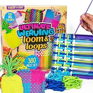 Made By Me Ultimate Weaving Loom, Includes 378 Craft Loops & 1 Weaving L...