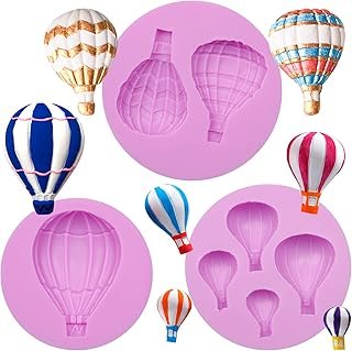 Hot Air Balloon Silicone Chocolate Molds, Confession Balloon Fondant Bak...