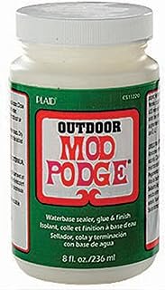 Mod Podge Waterbase Sealer, Glue and Finish for Outdoor (8-Ounce), CS112...