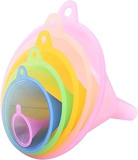 Delove All Purpose Plastic Funnel Set of 6 - Funnels for Kitchen Use Fil...