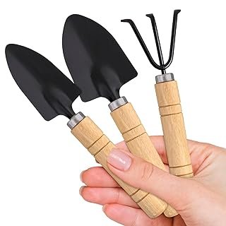 Small Garden Tools - 3 Pcs Mini Garden Tools Set with Small Trowel, Mini...