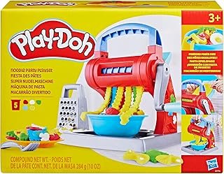 Play-Doh Kitchen Creations Noodle Party Playset for Kids 3 Years and Up ...
