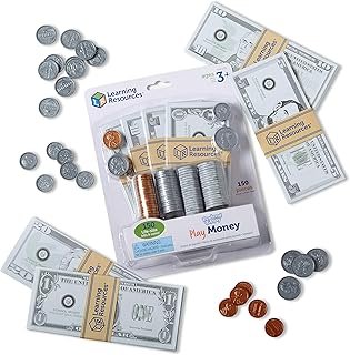 Learning Resources Pretend Play Money - 150 Pieces, Ages 3+ Play Money f...