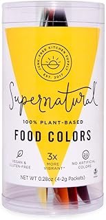 Plant-Based Food Color Variety Pack by Supernatural, Food Dye Powders, 4...