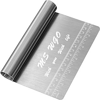 Pro Dough Pastry Scraper/Cutter/Chopper Stainless Steel Mirror Polished ...