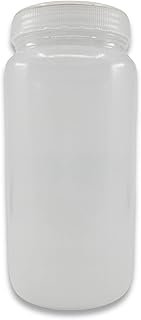 Eisco Labs - 2000mL Polypropylene Wide Neck Reagent Bottle - Durable and...