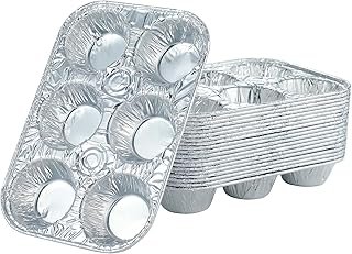 (10pack Muffin Pan 6-Cup Cupcake Aluminum Pans Favorite Muffin Tin Size ...