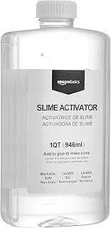 Amazon Basics Slime Activator Solution 1 QT (946ml), Baking Soda, Transp...