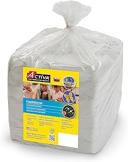 Activa FastMâché Fast Drying Paper Mâché, 6lb (2.72kg) | Heavy & Tough F...