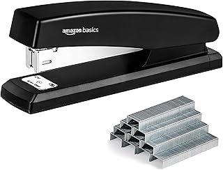 Amazon Basics Stapler with 1000 Staples, Office Stapler, 25 Sheet Capaci...
