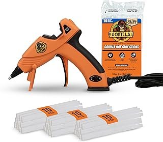 Gorilla Mini Hot Glue Gun Kit (Pack of 1 Mini Hot Glue Gun and 30 Sticks...