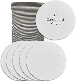 Scribbles Cardboard Circles for Arts and Crafts 100 pack, 3 inch Circle ...